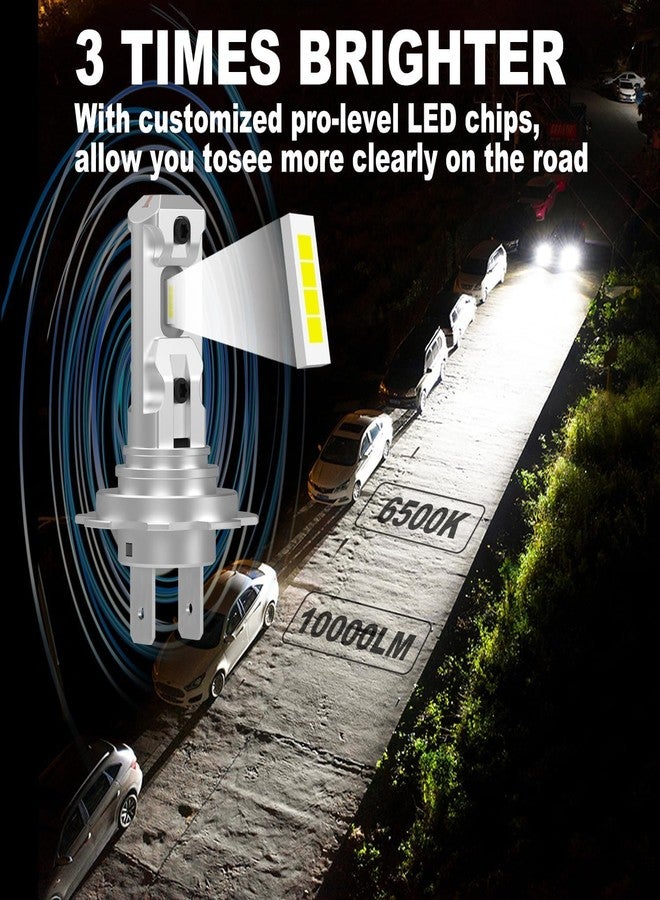 KIMLATAR H7 Light Bulbs Super Bright Upgraded 600% Xenon White CSP Chips H7 H18 Bulbs Halogen Raplacement Fog Light Bulbs Canbus Error Free Direct Fit Pack of 2 - Image 3