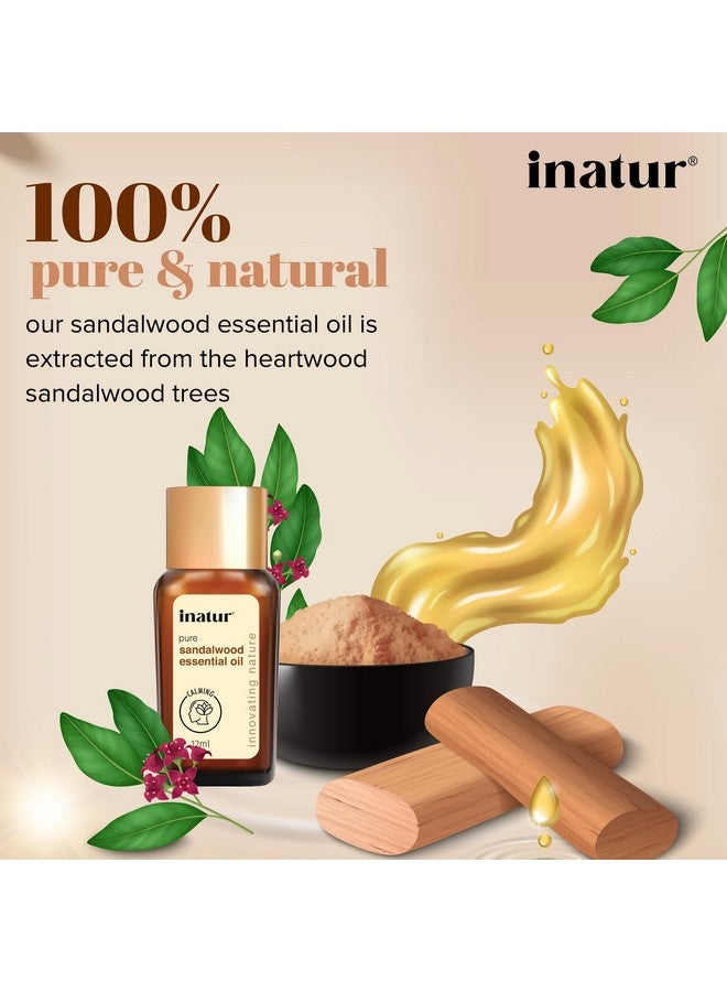 إناتور زيت خشب الصندل العطري، نقي وطبيعي، للوجه والبشرة، 12 مل - Image 4