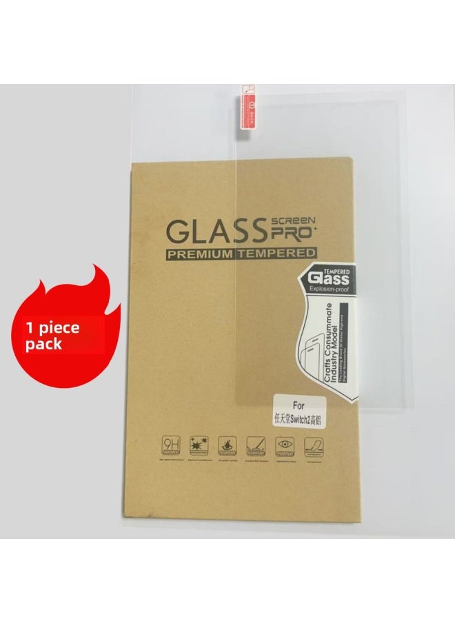 Generic Tempered Film For Nintendo Switch2 Game Console Switch2 Anti-Fingerprint Screen Protection Blue Light Steel Film-Colour:Switch 2 Tempered 1 Piece With Packaging  - Image 1