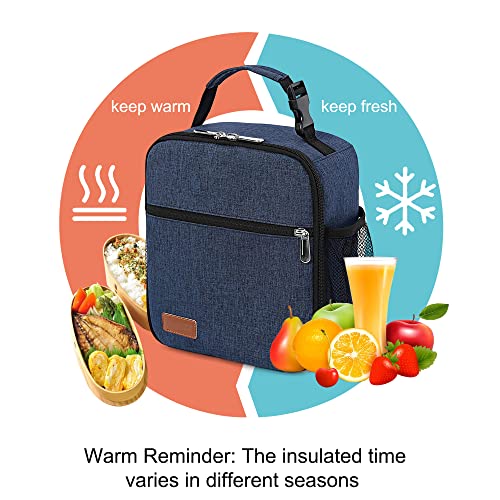 HABOPET Lunch Box for Men & Women Durable Lunch Bag for Adults & Kids Reusable Small Lunchbox Blue - Image 5