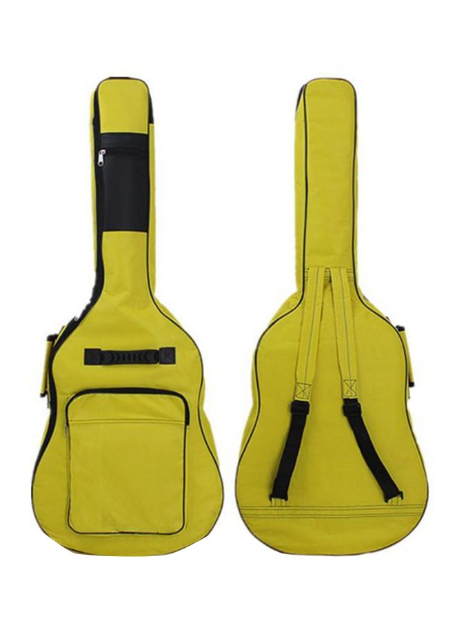 Generic Acoustic Guitar Bag Backpack With Dual Adjustable Shoulder Strap - Green 