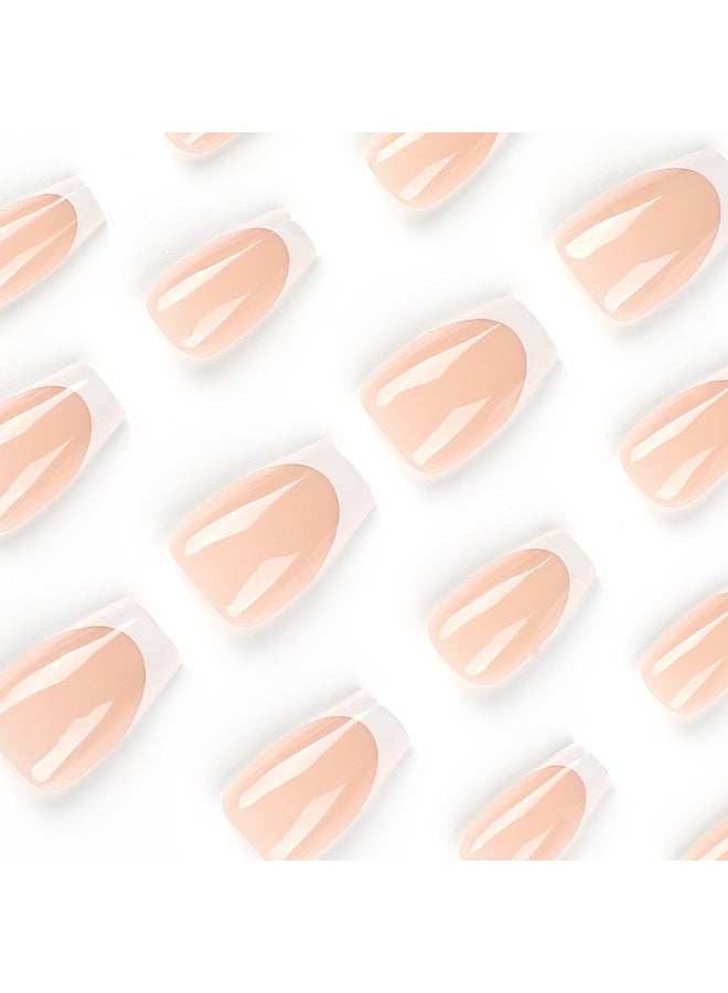 NIKITA.VIVI 24 قطعة أظافر لاصقة، أظافر مزيفة، مجموعة أظافر مزيفة للفتيات والنساء، ملحقات فن الأظافر، أظافر لاصقة مع ملصقات لاصقة للتطبيق السهل، مجموعة أظافر لاصقة - Image 3