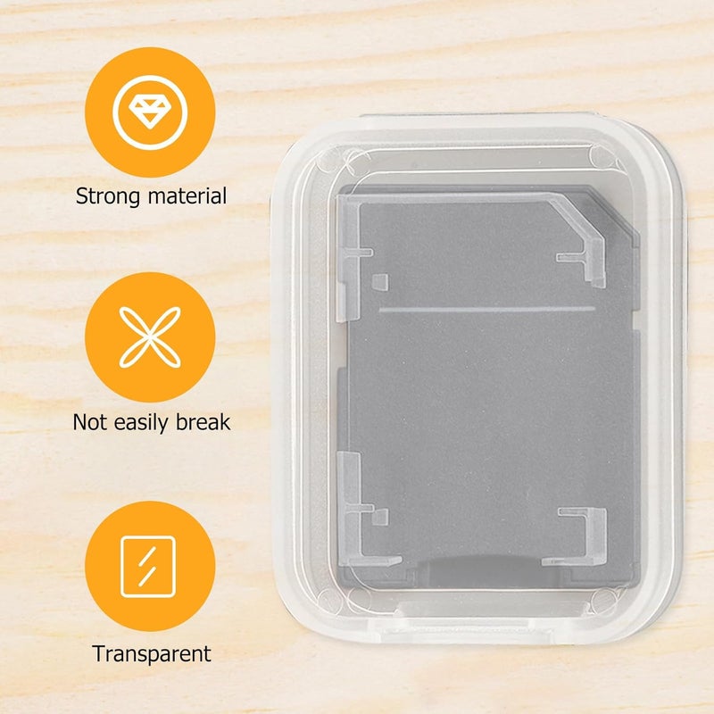 20pcs Memory Card Storage Box Portable Card Case Holder Single Slot Compact Organizer for Standard and High-Capacity Memory Cards Electronics Accessories - Image 5