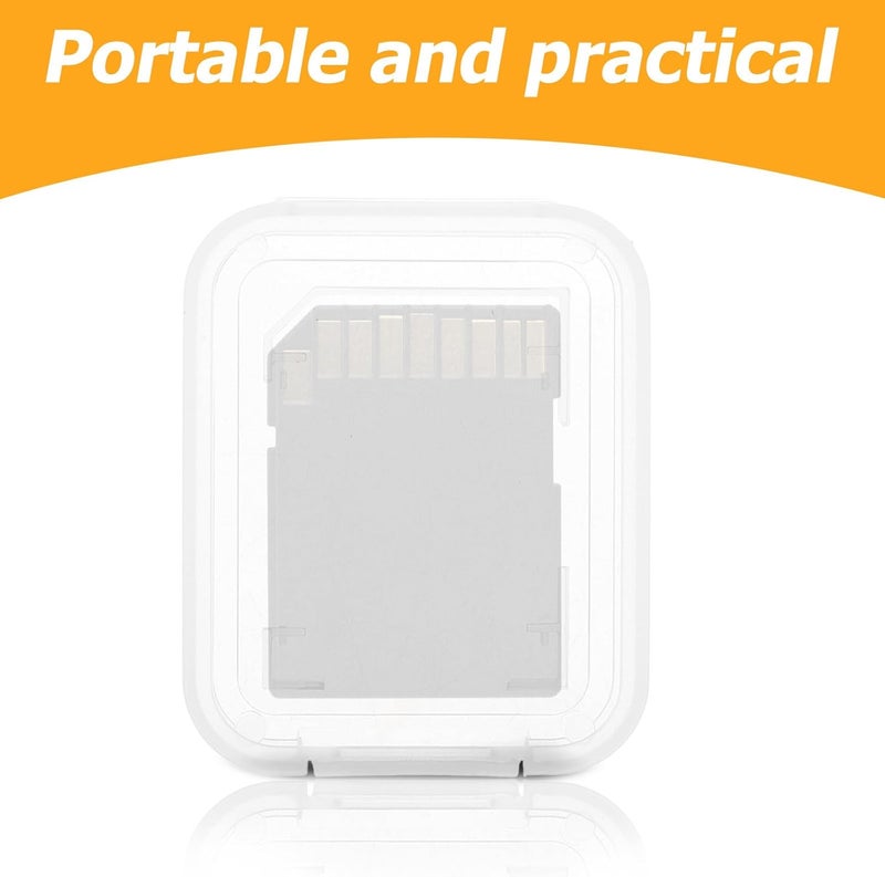 20pcs Memory Card Storage Box Portable Card Case Holder Single Slot Compact Organizer for Standard and High-Capacity Memory Cards Electronics Accessories - Image 3