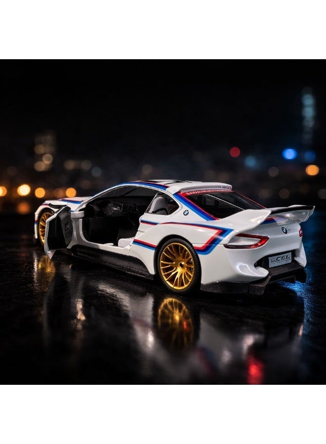 CCA BMW 3.0 CSL Hommage R 1:24 Diecast Car - Official Licensed Model with Opening Doors, Light & Sound Effects - Collectible Sports Car Toy - Image 3