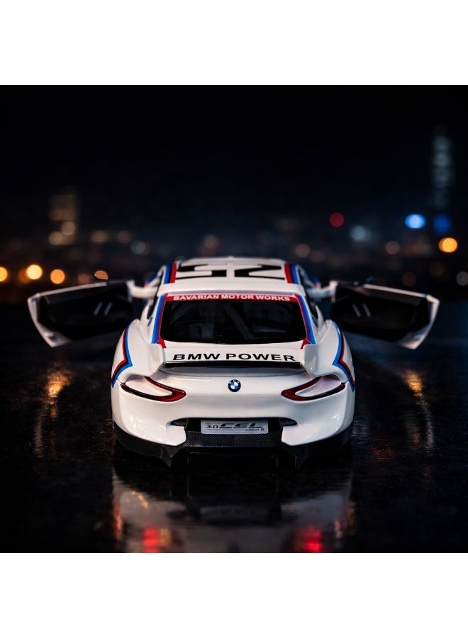 CCA BMW 3.0 CSL Hommage R 1:24 Diecast Car - Official Licensed Model with Opening Doors, Light & Sound Effects - Collectible Sports Car Toy - Image 2