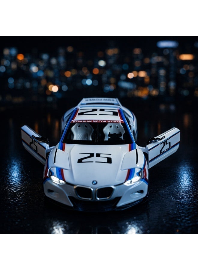 CCA BMW 3.0 CSL Hommage R 1:24 Diecast Car - Official Licensed Model with Opening Doors, Light & Sound Effects - Collectible Sports Car Toy - Image 4