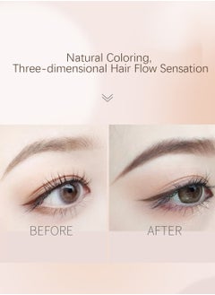 Novo Eyebrow Tint, Semi Permanent Brow Gel, Brow Tint, Waterproof Smudge Proof Long Lasting Eyebrow Tattoos, Instant Brow Dye, Hair Dying for Salon Home Use 4.8g  - Image 4