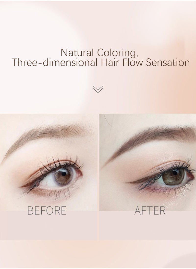 Novo Eyebrow Tint, Semi Permanent Brow Gel, Brow Tint, Waterproof Smudge Proof Long Lasting Eyebrow Tattoos, Instant Brow Dye, Hair Dying for Salon Home Use 4.8g  - Image 4