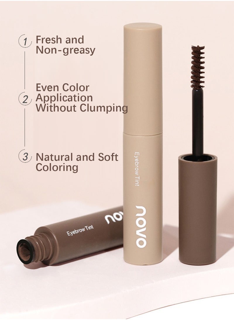 Novo Eyebrow Tint, Semi Permanent Brow Gel, Brow Tint, Waterproof Smudge Proof Long Lasting Eyebrow Tattoos, Instant Brow Dye, Hair Dying for Salon Home Use 4.8g  - Image 5