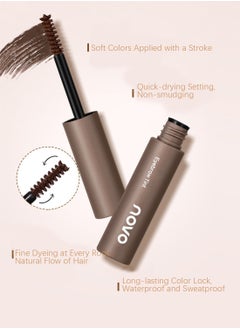 Novo Eyebrow Tint, Semi Permanent Brow Gel, Brow Tint, Waterproof Smudge Proof Long Lasting Eyebrow Tattoos, Instant Brow Dye, Hair Dying for Salon Home Use 4.8g  - Image 3