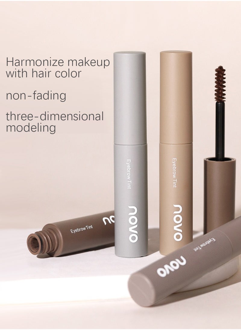 Novo Eyebrow Tint, Semi Permanent Brow Gel, Brow Tint, Waterproof Smudge Proof Long Lasting Eyebrow Tattoos, Instant Brow Dye, Hair Dying for Salon Home Use 4.8g  - Image 2