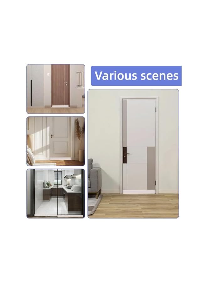 The Bros Door Draft Stopper - Adjustable Door Sweep for Bottom, Weather Stripping Door Seal, Under Door Gap Filler for Exterior & Interior Doors, Noise Blocker (Transparent, 39 Inch) - Image 4