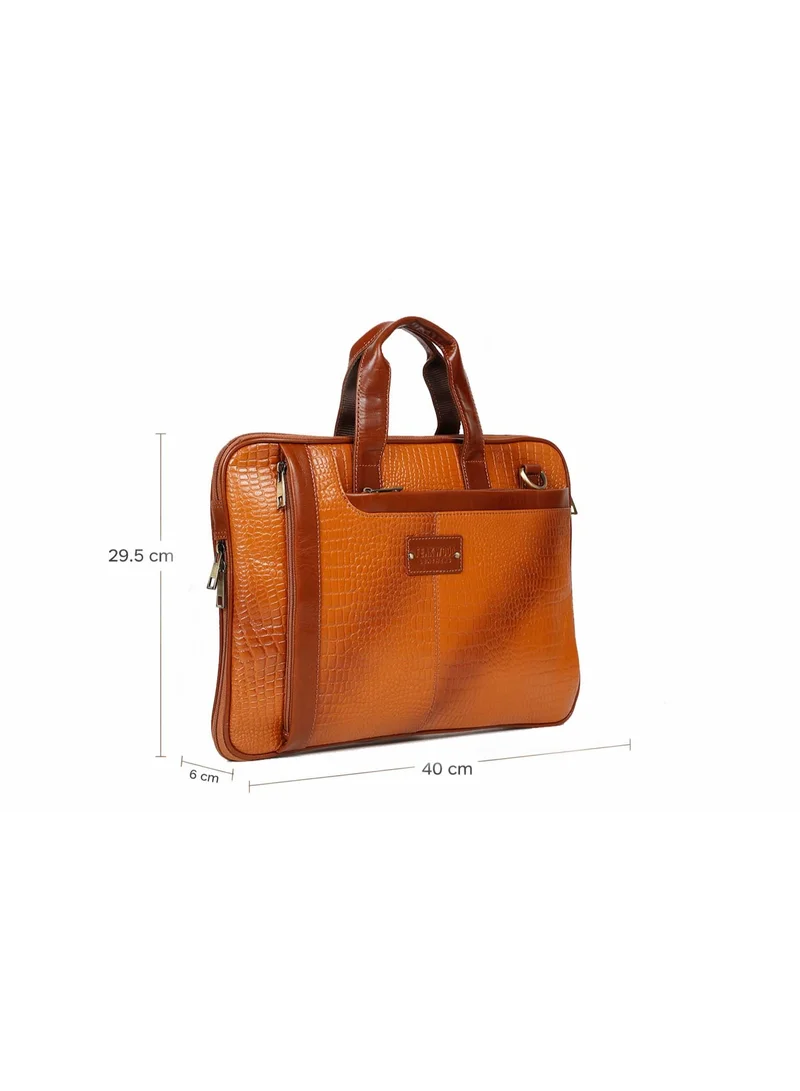 TEAKWOOD  Teakwood Genuine Leather Business Laptop Backpack 23L | Fits up to 15.6" Laptop | Premium Black Office & Travel Backpack for Men & Women | Water-Resistant | Lightweight | Multi-Compartment Durable Design for Men | Best Price UAE
