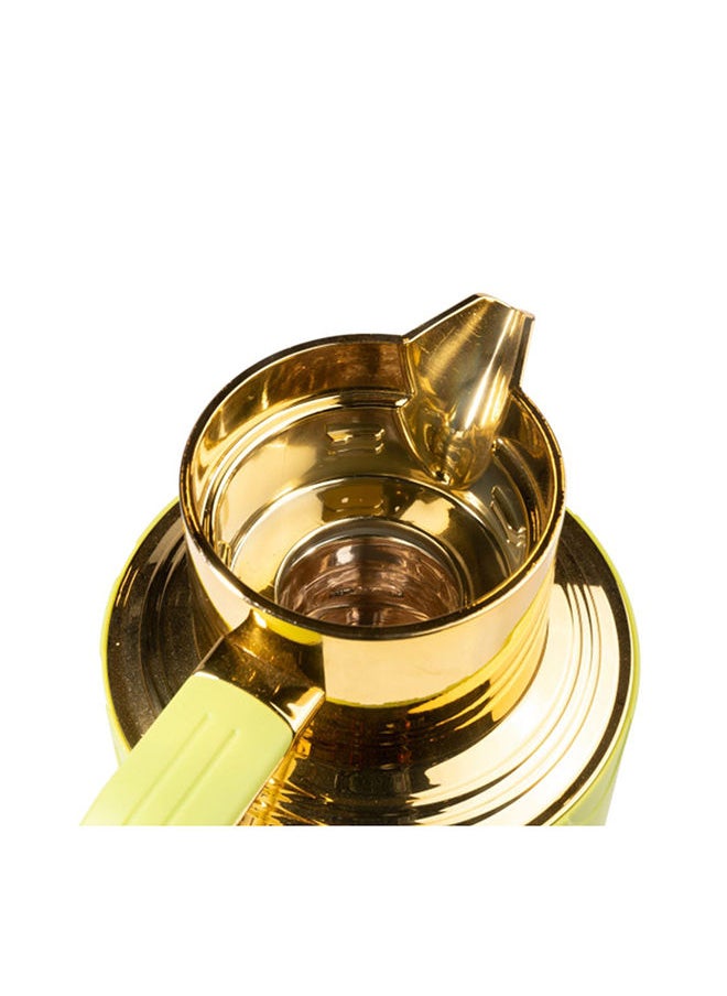 DANUBE HOME - Otantik Zuwar Vacuum Flask For Tea And Coffee 1.0 Litre Bone China- Porcelain Modern Houseware Flask Green - Image 1
