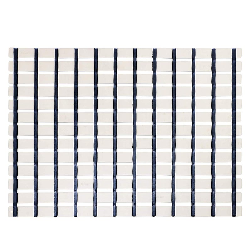 F fabsouk Modern Bath Mat (Almond Beige, PVC, 61 x 45 cm) - Image 3