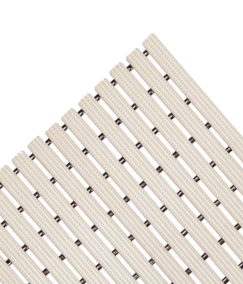 F fabsouk Modern Bath Mat (Almond Beige, PVC, 61 x 45 cm) - Image 2