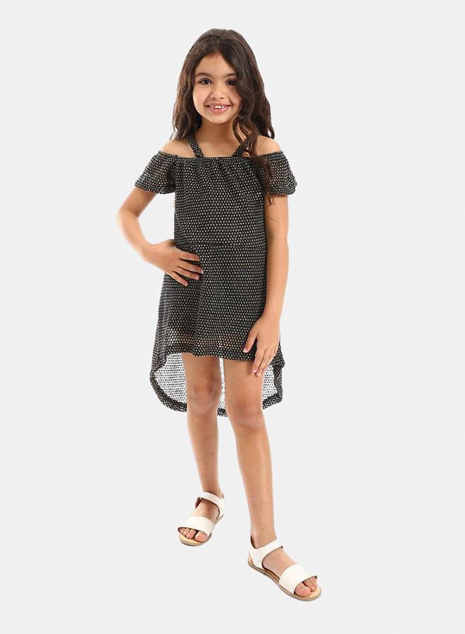Kady Girls Off Shoulders Slip On Dress, navy, 10 EU- Regular - Image 1