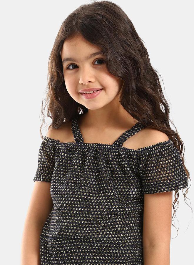 Kady Girls Off Shoulders Slip On Dress, navy, 10 EU- Regular - Image 4