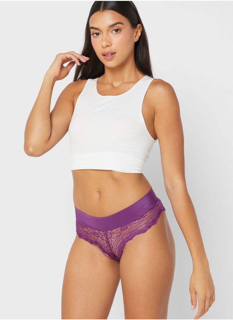 ELLA - Lace Cheeky Brief - Image 1