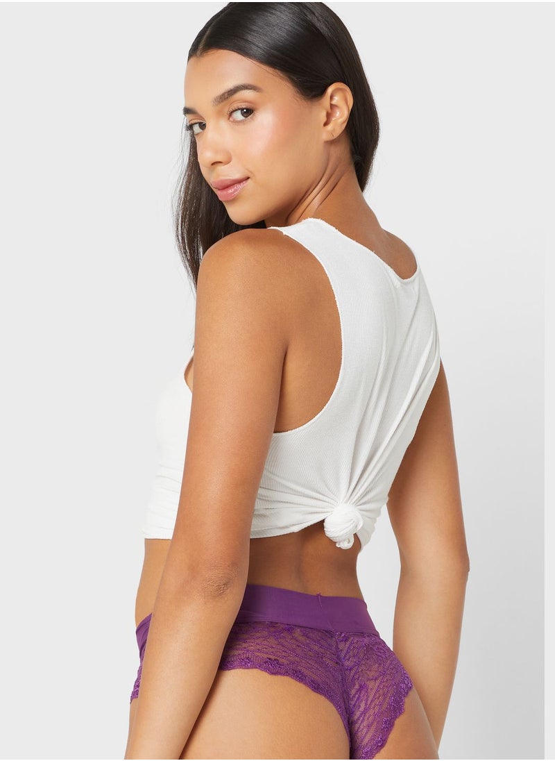 ELLA - Lace Cheeky Brief - Image 1