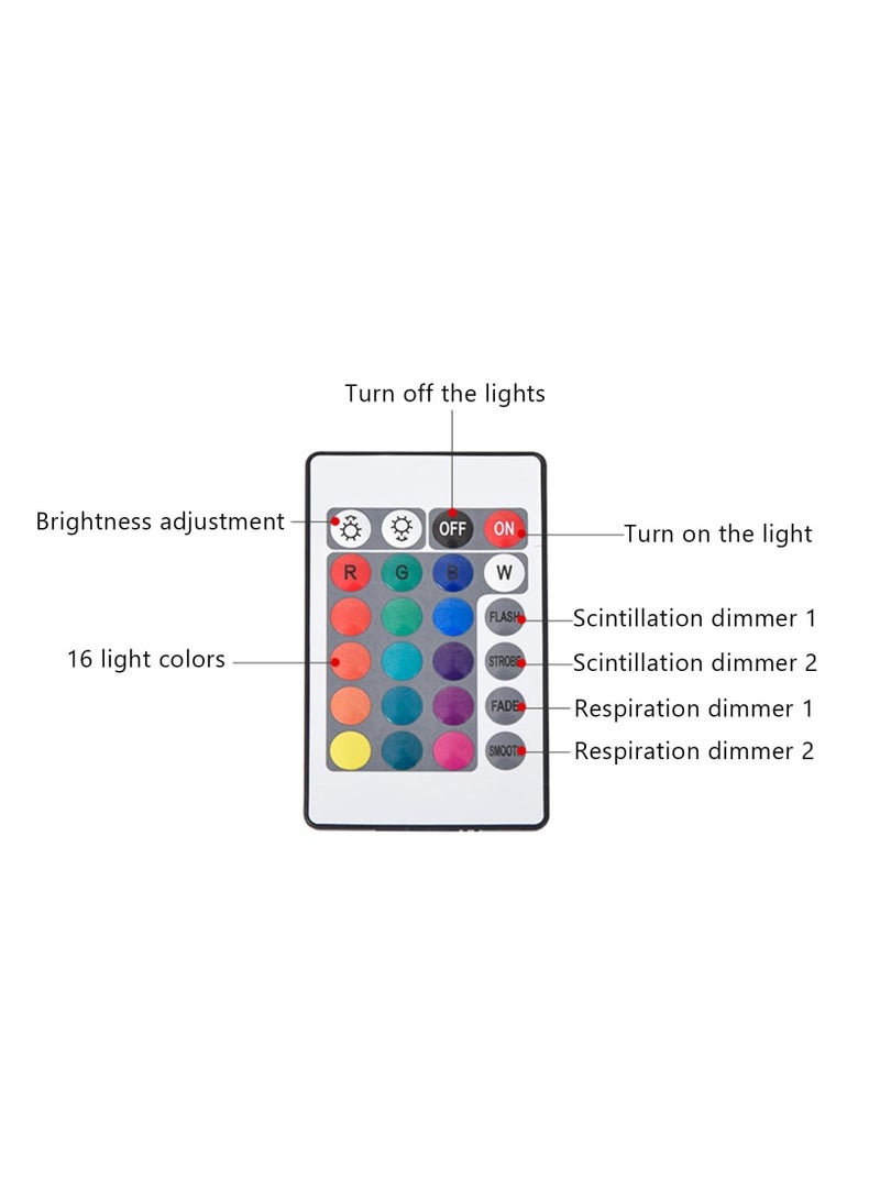 Ocean Wave Projector Light, 16-Color LED Shower Lamp with Remote, 3D Water Ripple Projection, Romantic Ambient Lighting for Kids Room, Relaxation, Bedroom, Bathroom & Night Light - Image 4