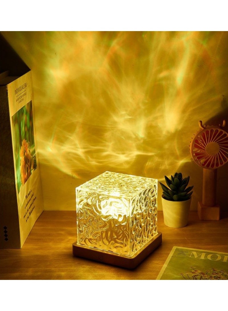 Ocean Wave Projector Light, 16-Color LED Shower Lamp with Remote, 3D Water Ripple Projection, Romantic Ambient Lighting for Kids Room, Relaxation, Bedroom, Bathroom & Night Light - Image 1