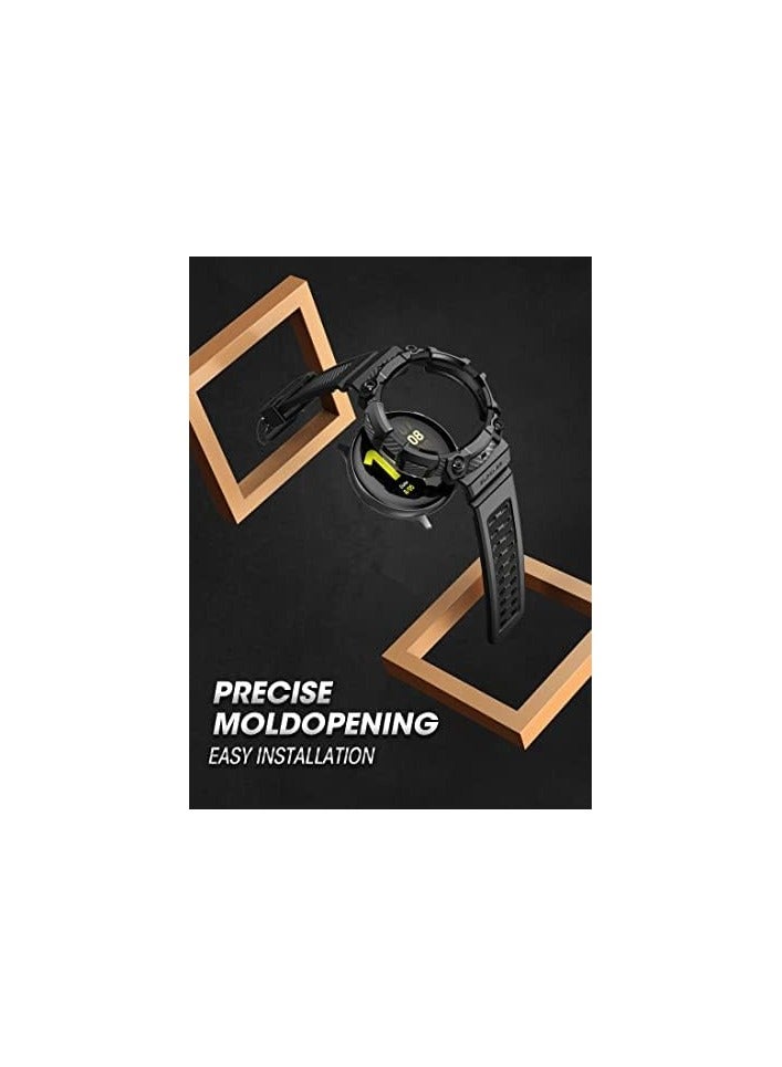 SUPCASE Unicorn Beetle Pro Series Rugged Protective Case with Strap Band for Galaxy Watch 5 44mm (2022) / Galaxy Watch 4 44mm (2021) - Black - Image 5