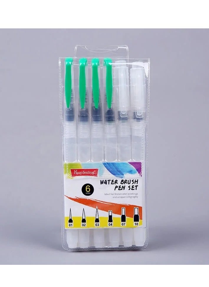 Keep Smiling Water Brush Pen Set 6pcs  - Image 1