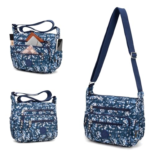 Pealwel Women Shoulder Handbag Roomy Multiple Pockets Bag Ladies Crossbody Purse Tote Top Handle Satchel(Mini Rose) - Image 4