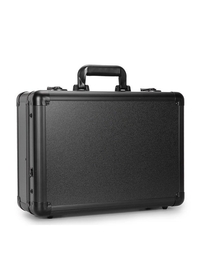Makeup case with mirror and LED light for makeup organizing and brushes and for selfie - Image 5
