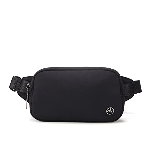 Pander Mini Belt Bag – Ultra Compact, Fits 6.7” Phone, Lipstick, Earbuds, Essentials, Small Crossbody Waist Purse, Black Onyx - Image 1