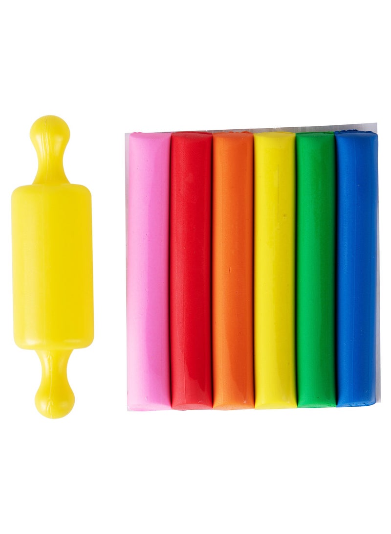Deli دلي ED75011-CN بلاستيسين 6 ألوان، الوزن الصافي 60 جرام - مثالي للعب الإبداعي - Image 2
