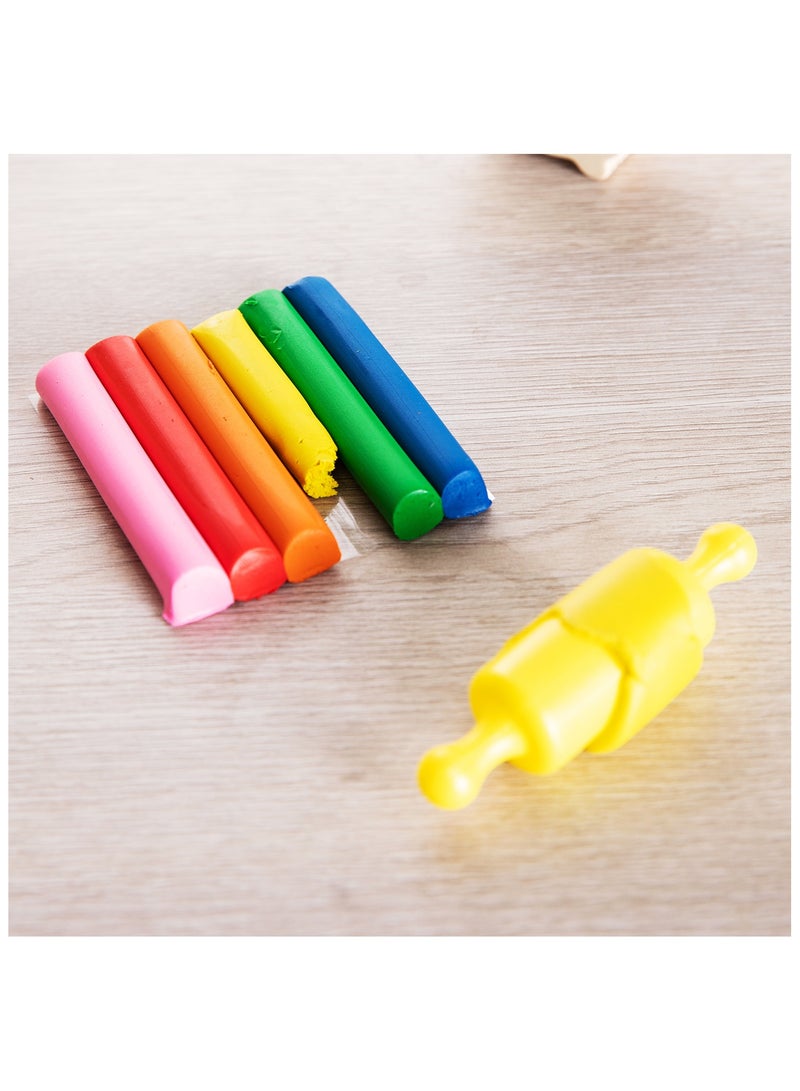 Deli دلي ED75011-CN بلاستيسين 6 ألوان، الوزن الصافي 60 جرام - مثالي للعب الإبداعي - Image 5