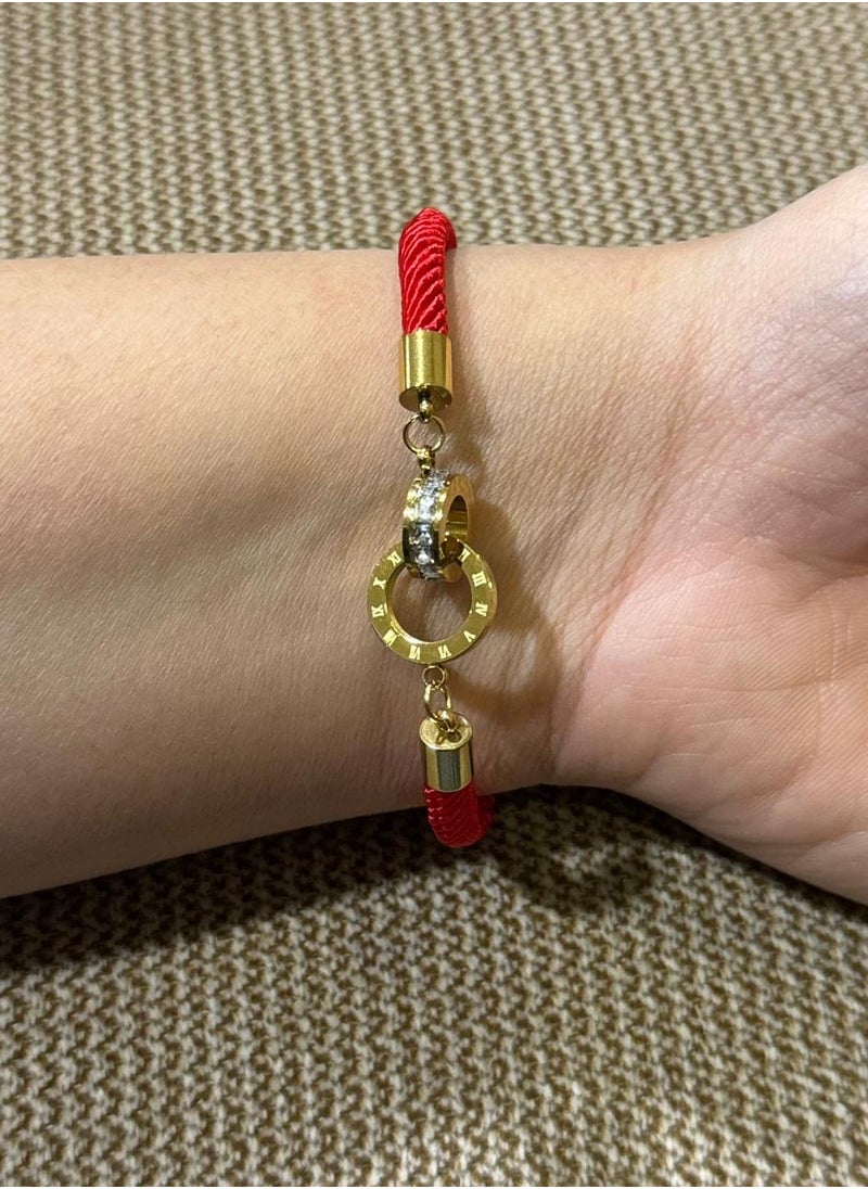 sixtyfour Elegant Gold Plated Stainless Steel Bracelet For Women  - Image 5