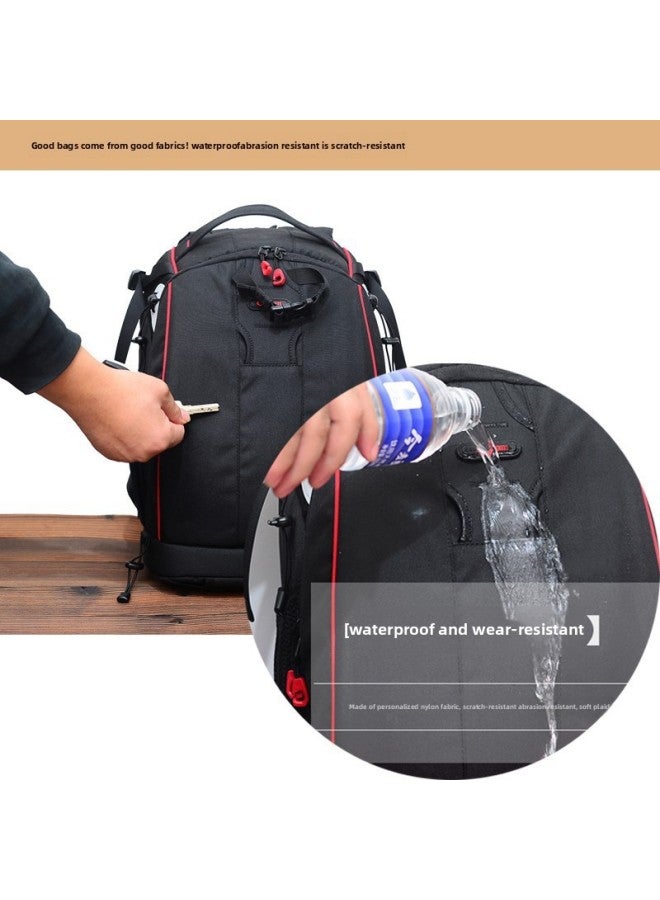 Camera Bag Double Shoulder Camera Bag Professional Photography Bag Men And Women Waterproof Anti-theft Large Capacity Single Digital Backpack-Color:12th Generation Large Size - Image 4