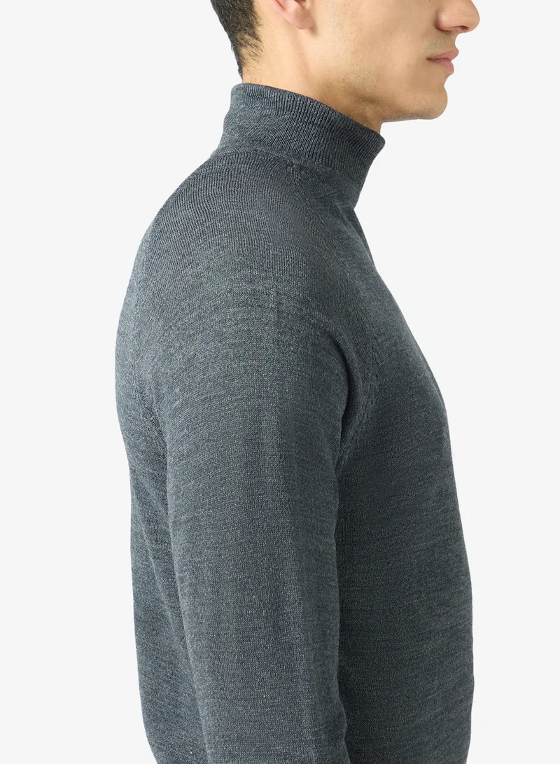 Robert Wood  Casual Turtle Neck Pullover Sweater for Men | Best Price UAE