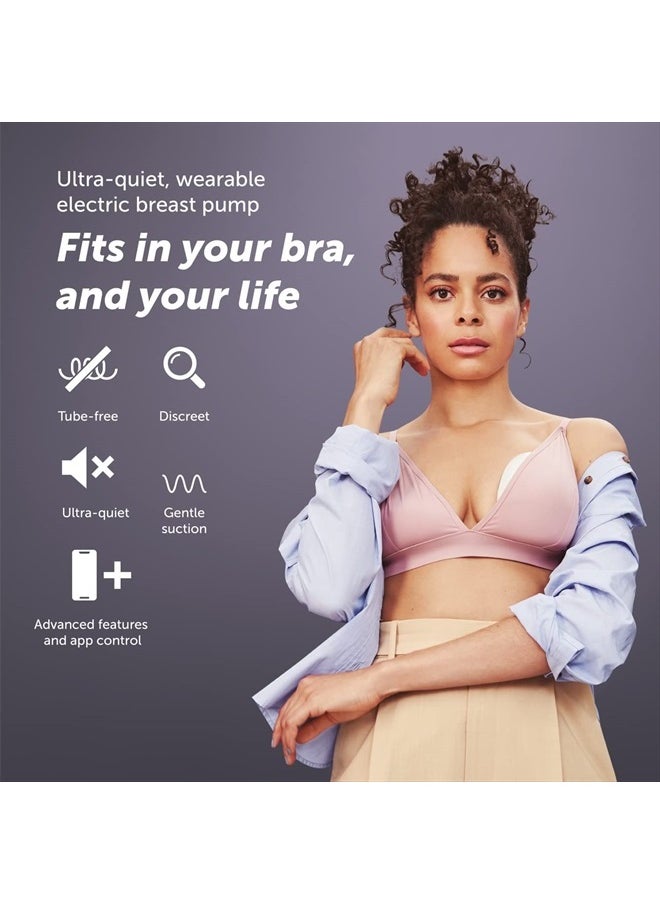elvie Breast Pump - Single, Wearable Breast Pump with App - The Smallest, Quietest Electric Breast Pump - Portable Breast Pump Hands Free & Discreet - Automated with Four Personalized Settings  - Image 2