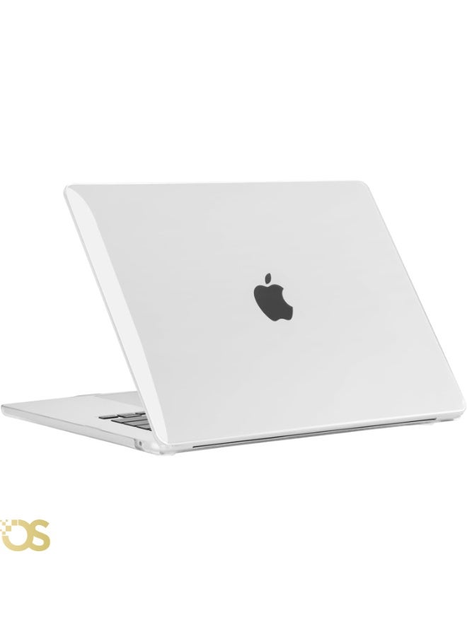 OS STORE Hard Shell Case for MacBook Air 13 -inch — Scratch and impact resistant protection, slim and lightweight design with ventilation to maintain device cooling, easy to install and ideal for daily use — Compatible with MacBook Air 13 models A1466 - A1369  (Crystal Case CLEAR) - Image 2