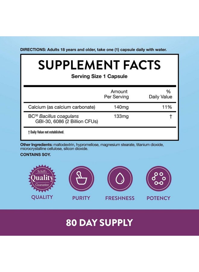 Digestive Advantage Probiotics For Digestive Health Daily Probiotics For Women & Men Support For Occasional Bloating Minor Abdominal Discomfort & Gut Health 80Ct Capsules - Image 5