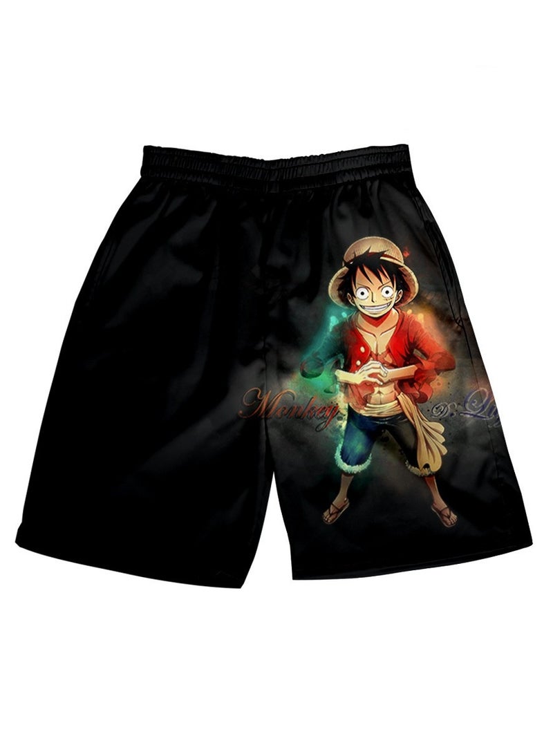 KUYING Summer One Piece Loose Home Five Guarter Shorts  - Image 1
