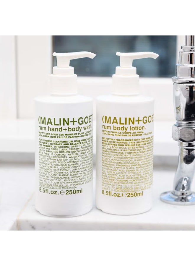 MALIN + GOETZ Malin & Goetz Rum Hand + Body Wash 250ml - Image 2