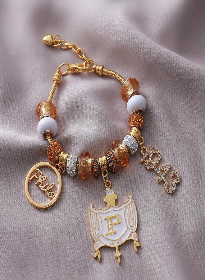 HUSURU Gold Soror Beaded Pendants Greek Sorority SGR Bracelets Life Members Gifts Jewelry - Image 2