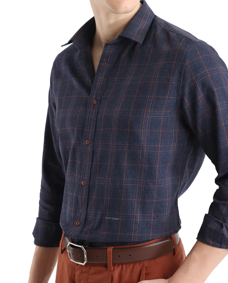 Rare Rabbit Men's Smart Cotton Shirt
