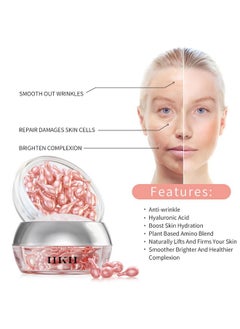 HKH Vitamin C Serum For Face Anti Aging Serum With Hyaluronic Acid Supplements Vitamin E Reduces Wrinkles Dark Spot Remover For Face Retinol Serum For Face Face Serum For Women  - Image 2