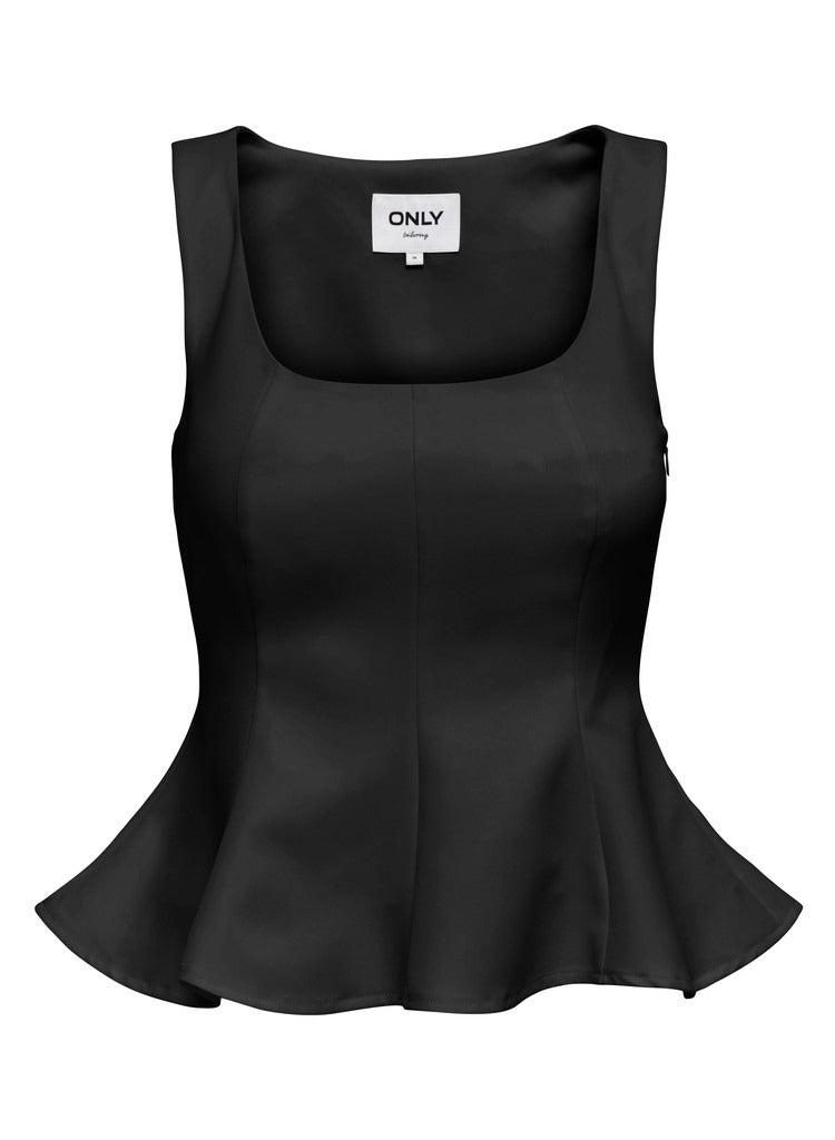 ONLY Strap Detail Peplum Top - Image 5