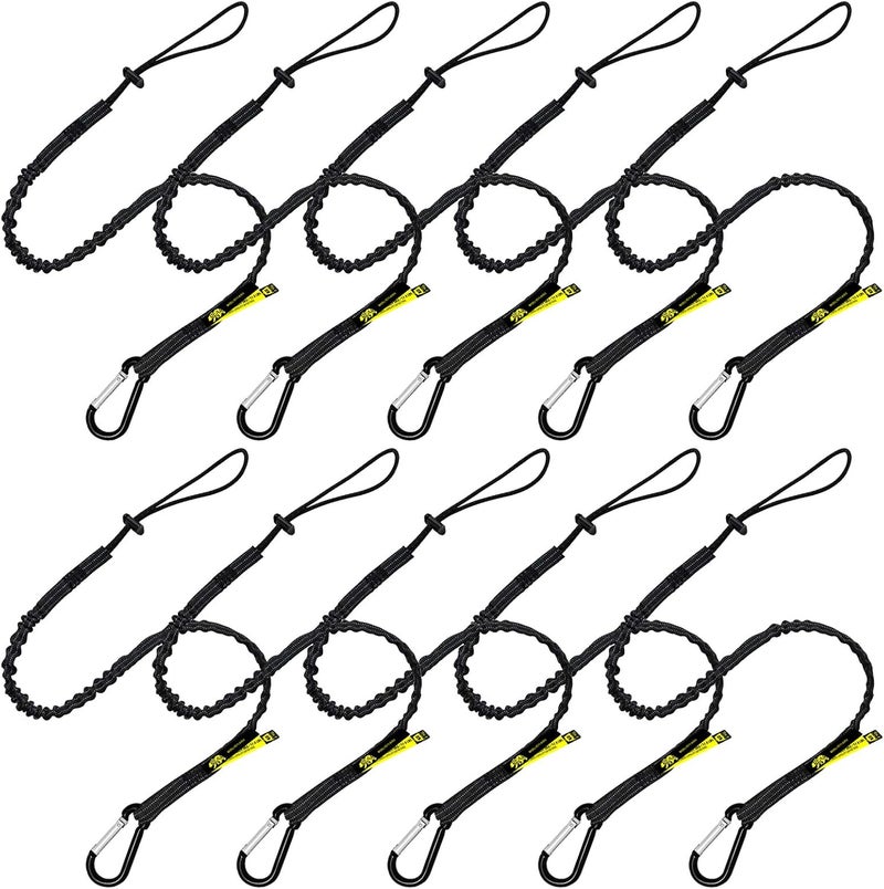 BearTOOLS Tool Safety Lanyard with Carabiner, Adjustable Loop | 3 ft, Max Load 8kg / 17lbs | Tough and Durable, Use for Working at Height - Scaffolding, Construction, Tree Work, Window Cleaning (10) - Image 1