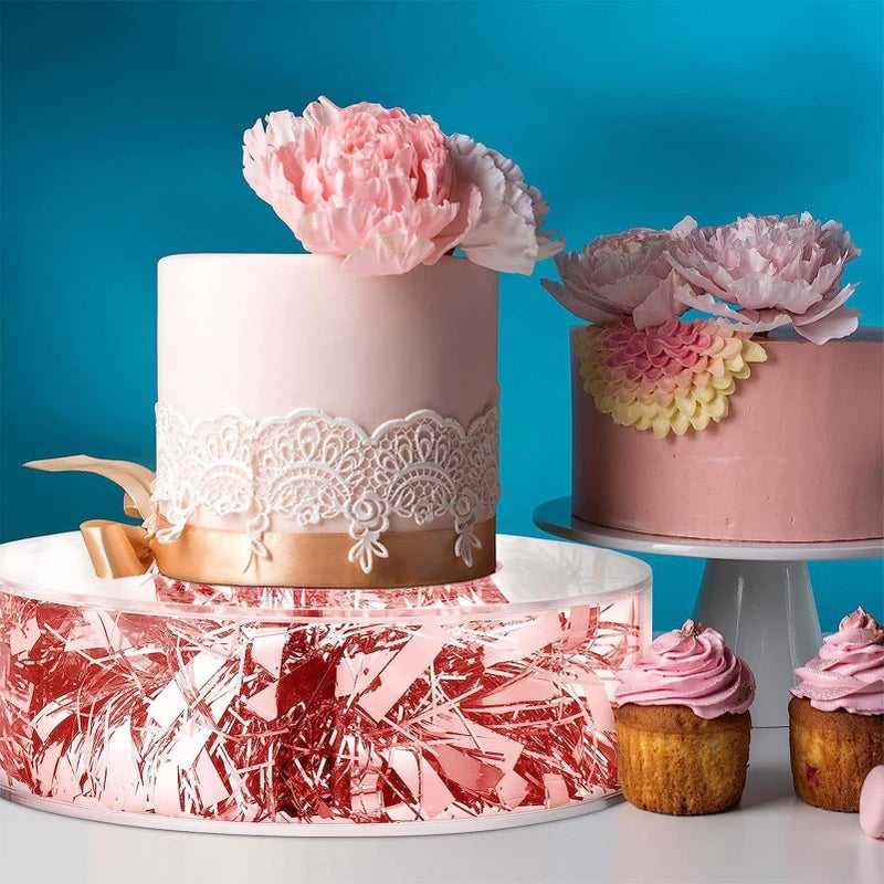 4 Tier Clear Acrylic Cake Stand Fillable Dessert Display For Parties Weddings Buffets - Image 5