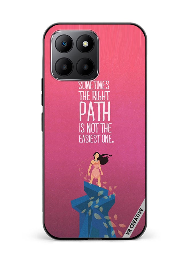 VR CREATIVE Protective Case Cover For Honor 70 Lite Sometimes The Right Path Design Multicolour - Image 1