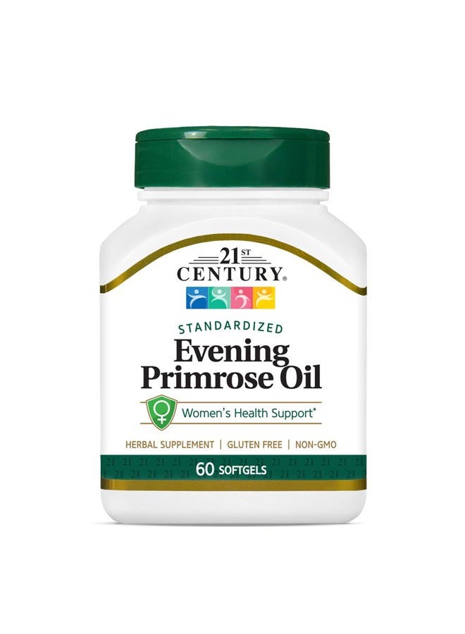 21st Century زيت زهرة المساء في كبسولات لينة، 60 حبة - Image 1